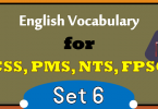English Vocabulary For CSS and PMS With Meanings PDF