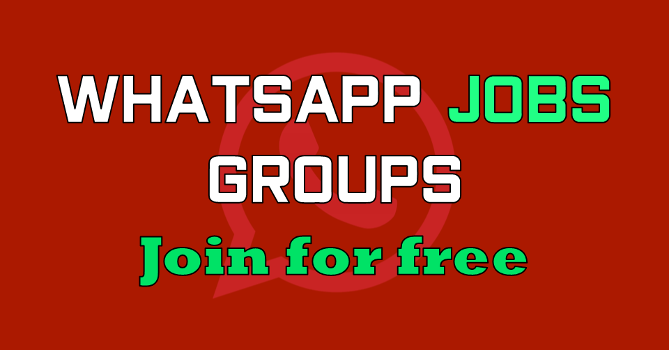 WhatsApp Group links for JOBS for Pakistani Job seekers