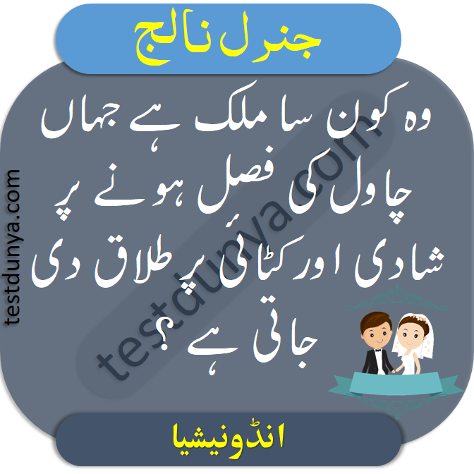 General Knowledge Questions and Answers in Urdu learn general knowledge quiz about Pakistan with answers in Urdu Gk about Islam, current affairs, Pakistan affairs, general science and mathematics.