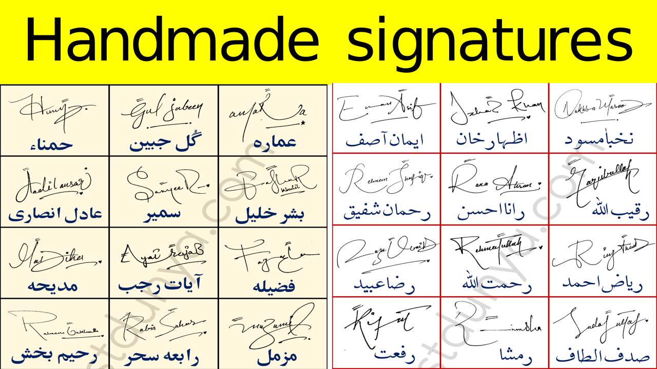 Free Handmade Signatures Styles for Your Name