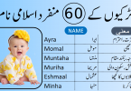 60 Unique Islamic Baby Girls Names and Meanings in Urdu