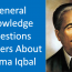 General Knowledge Questions Answers About Allama Iqbal