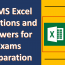 50 MS Excel Questions and Answers for Exams Preparation