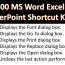 100 MS Word Excel PowerPoint Shortcut Keys