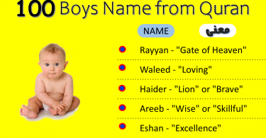 100 Islamic Baby Boy Names from Quran