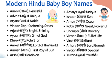 Modern Hindu Names for Baby Boy 2023